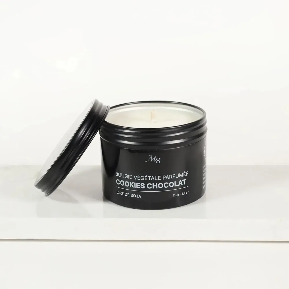 Objets de décoration - Bougie métal - Cookies chocolat (110G) - MAISON SÉJOUR