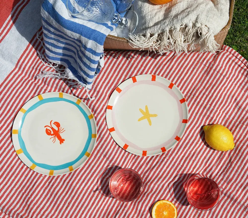 Everyday plates - Plate marine / set of 4 - AND NOOK