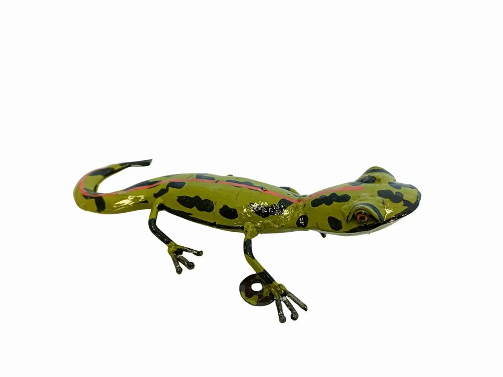 Outdoor decorative accessories - Salamander Recycled Metal Sculpture For Wall 15/20cm - TERRE SAUVAGE
