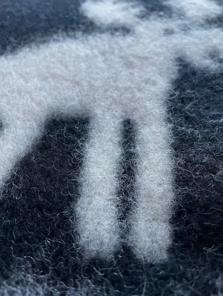 Plaids - Plaid couverture en laine, Élan Anthracite - WOOL ONLY BY JOWOLLINA