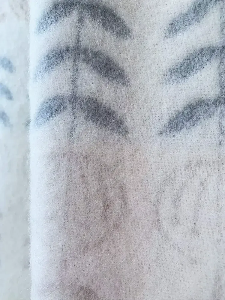 Plaids - Plaid couverture en laine, Folklore floral Jaune - WOOL ONLY BY JOWOLLINA