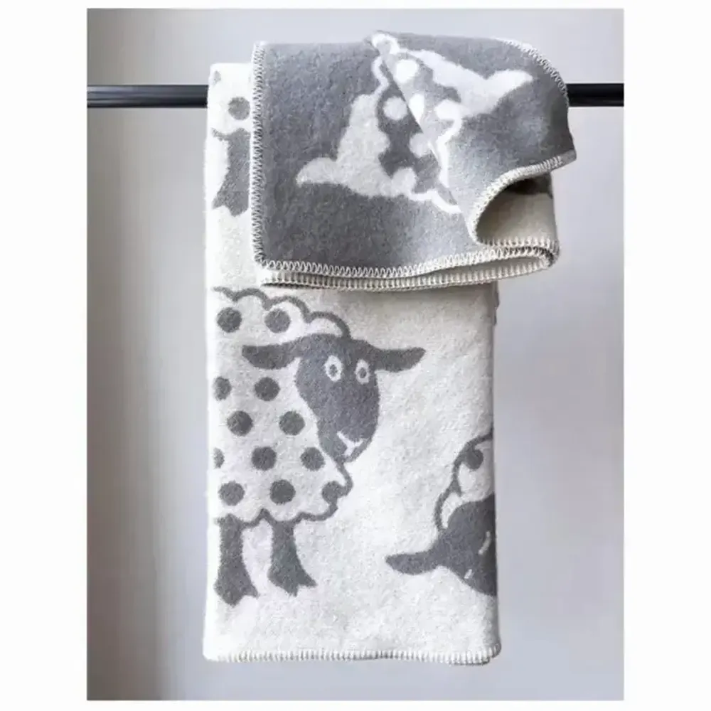 Plaids - Plaid couverture en laine, Pois - WOOL ONLY BY JOWOLLINA