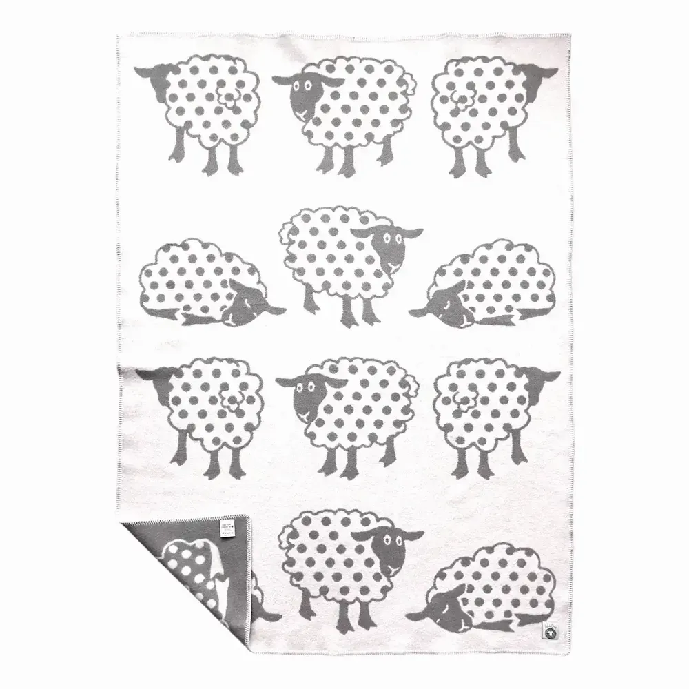 Plaids - Plaid couverture en laine, Pois - WOOL ONLY BY JOWOLLINA