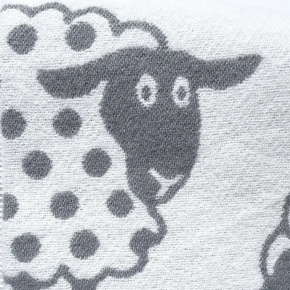 Plaids - Plaid couverture en laine, Pois - WOOL ONLY BY JOWOLLINA