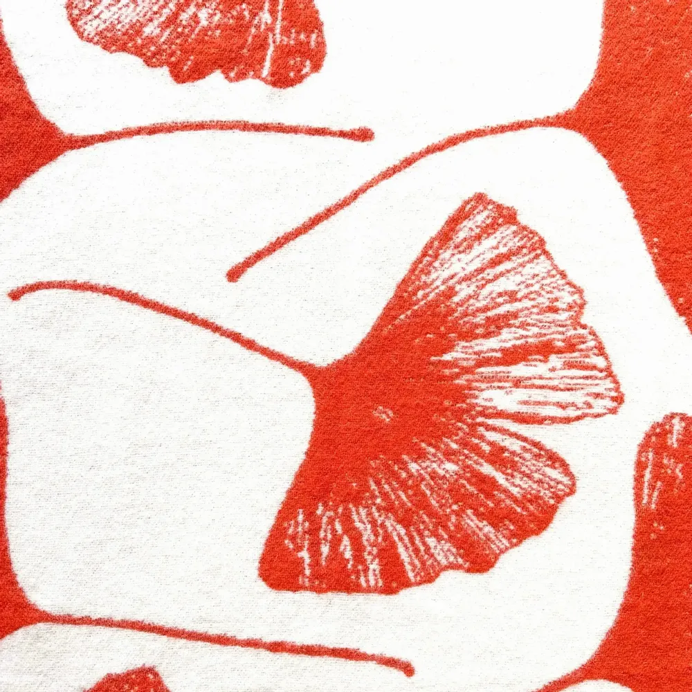 Plaids - Plaid couverture en laine, Ginkgo Vintage Orange - WOOL ONLY BY JOWOLLINA