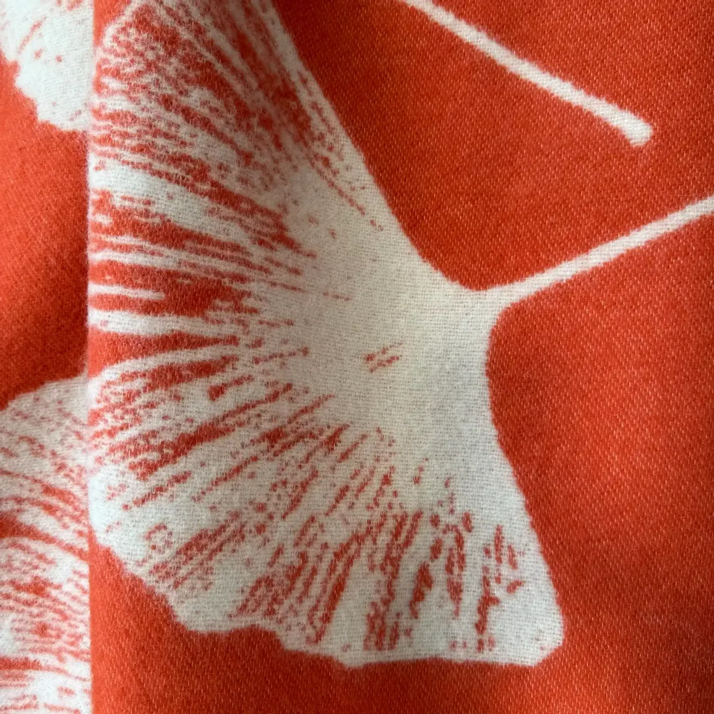 Plaids - Plaid couverture en laine, Ginkgo Vintage Orange - WOOL ONLY BY JOWOLLINA