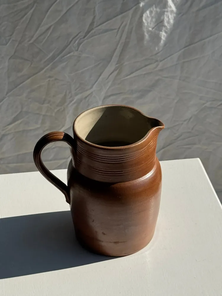 Carafes - Small handmade Berry stoneware pitcher - OFFICE OBJETS