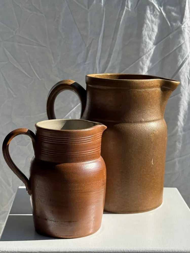 Carafes - Small handmade Berry stoneware pitcher - OFFICE OBJETS