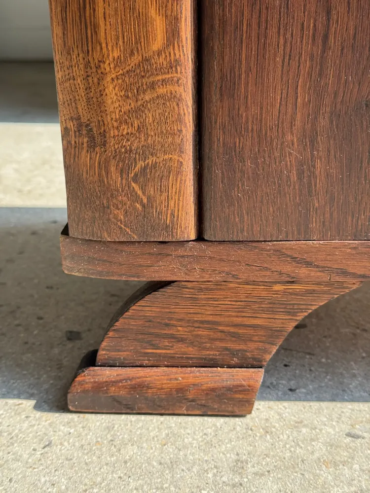 Other tables - Art Deco wooden bedside table with marble top and one drawer - OFFICE OBJETS
