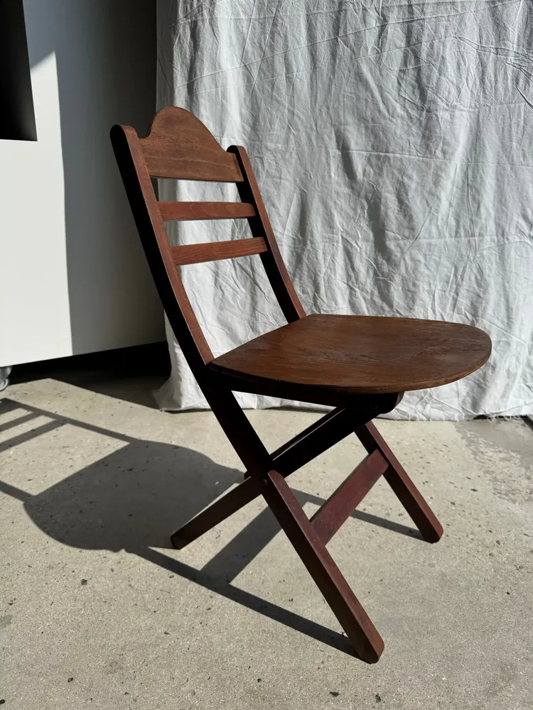 Chaises - Chaise vintage pliante en bois - OFFICE OBJETS