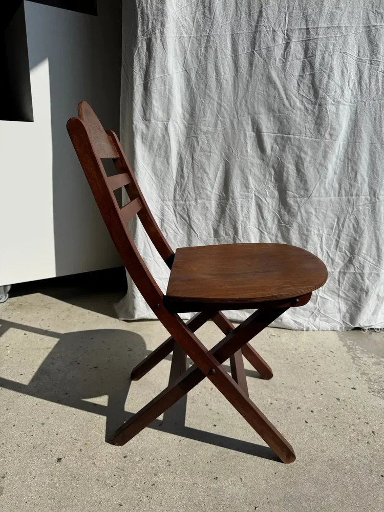 Chaises - Chaise vintage pliante en bois - OFFICE OBJETS