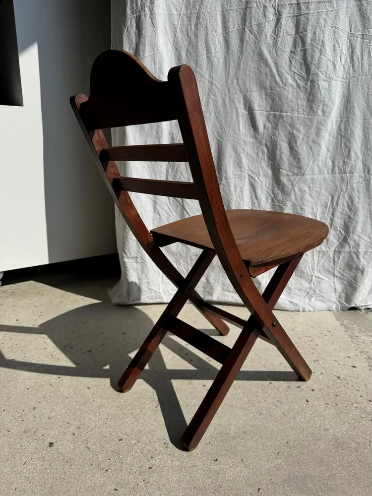 Chaises - Chaise vintage pliante en bois - OFFICE OBJETS