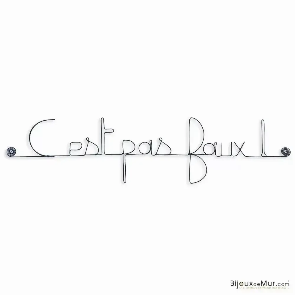 Other wall decoration - It's not wrong! in wire - Kaamelott Series Decoration - BIJOUX DE MUR