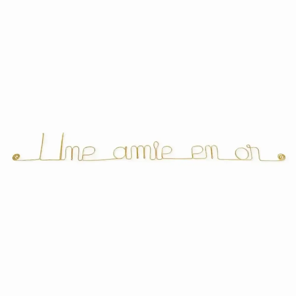 Other wall decoration - Friendship Gift "A Golden Friend" - Golden Brass Decoration - BIJOUX DE MUR