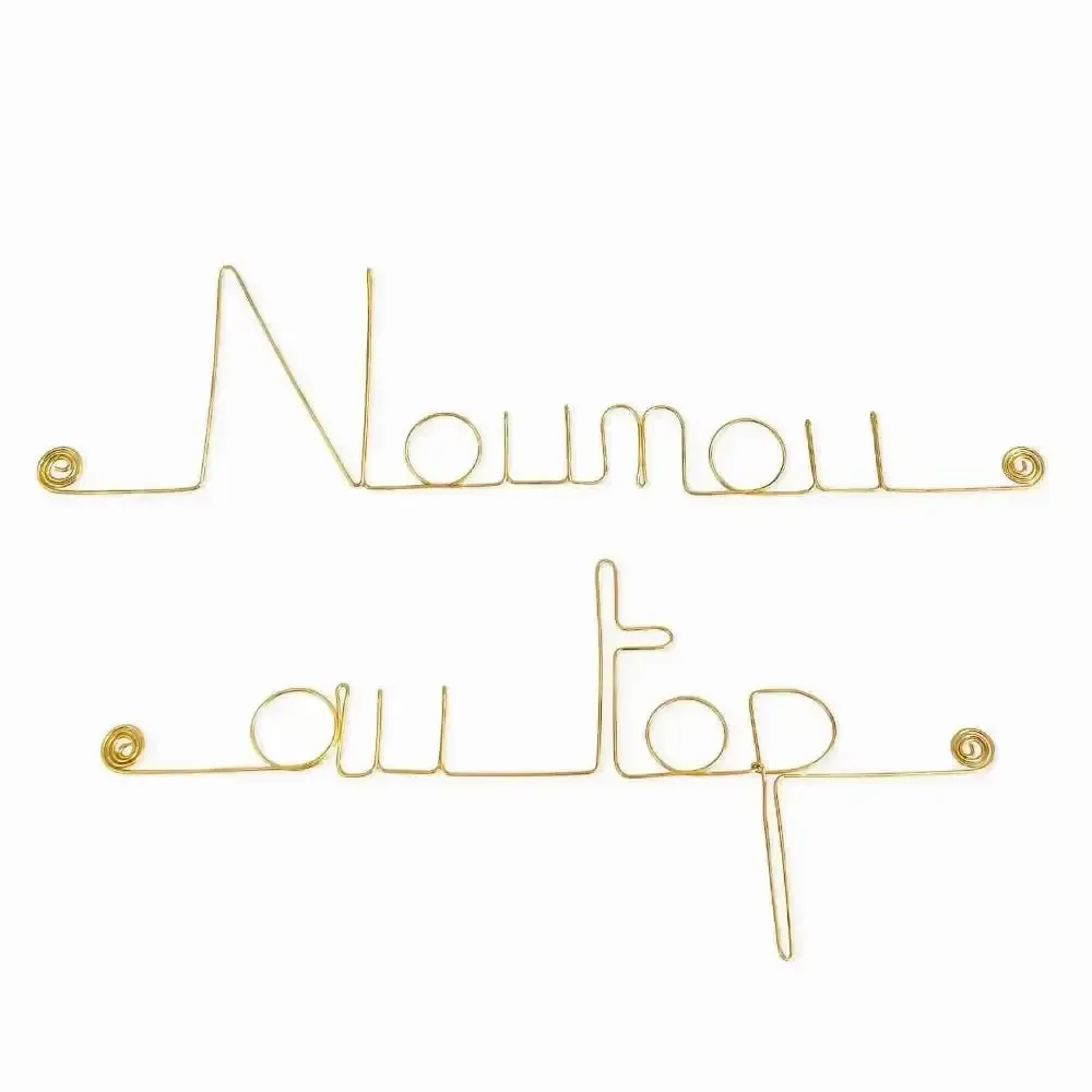 Other wall decoration - End of school year gift "Top nanny" - Brass - BIJOUX DE MUR