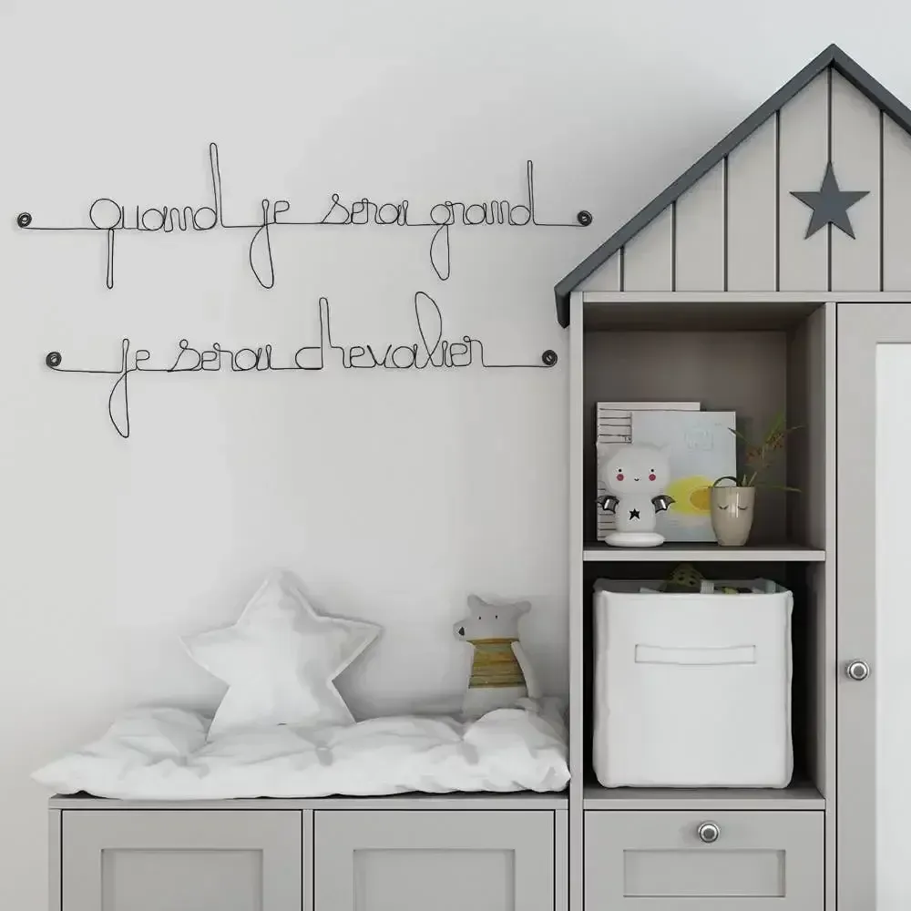 Other wall decoration - Quote "When I grow up, I will be a knight" - BIJOUX DE MUR