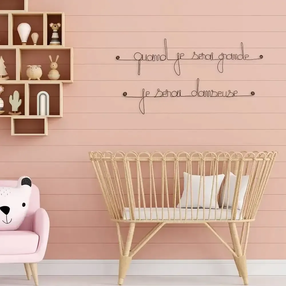 Autres décorations murales - Citation " Quand je serai grande, je serai danseuse " - BIJOUX DE MUR