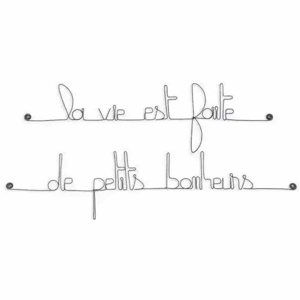 Other wall decoration - Wall Quote "Life is made of small joys" - BIJOUX DE MUR