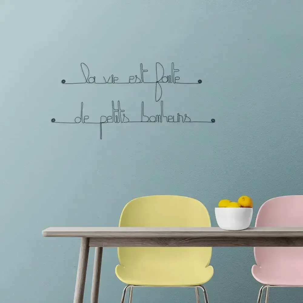 Other wall decoration - Wall Quote "Life is made of small joys" - BIJOUX DE MUR