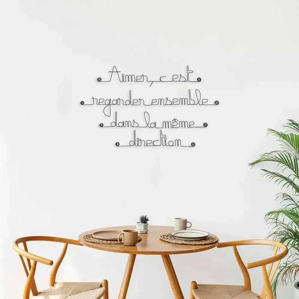 Autres décorations murales - Citation murale Amour pour Couple - BIJOUX DE MUR