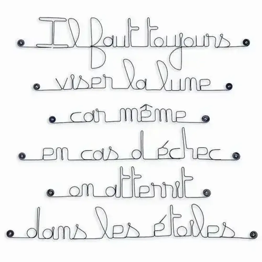 Autres décorations murales - Citation murale Amour pour Couple - BIJOUX DE MUR