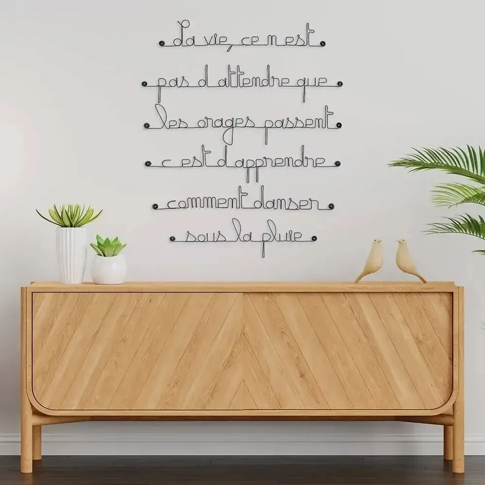 Autres décorations murales - Citation sur la Vie - Déco Murale - BIJOUX DE MUR