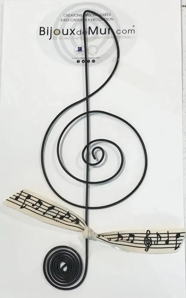 Autres décorations murales - Clé de Sol - Déco Murale Note de Musique - BIJOUX DE MUR