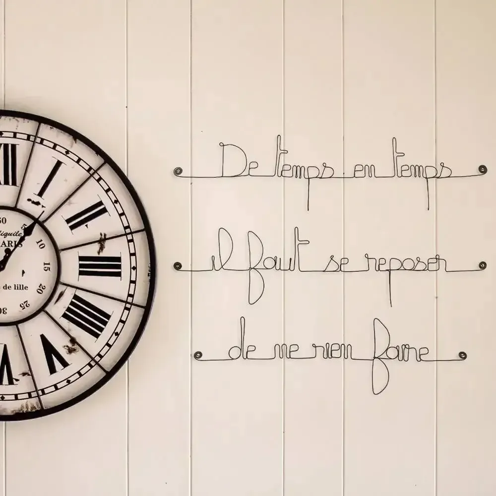 Autres décorations murales - Déco :De temps en temps il faut se reposer de ne rien faire - BIJOUX DE MUR