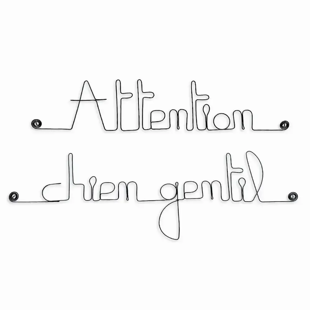 Autres décorations murales - Déco de porte " Attention chien gentil " - BIJOUX DE MUR