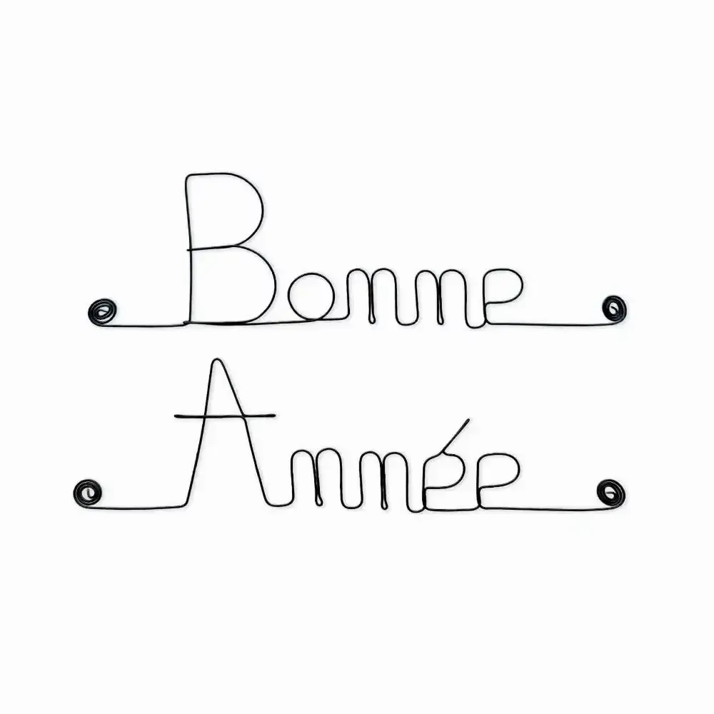 Other wall decoration - Happy New Year wire decoration - BIJOUX DE MUR
