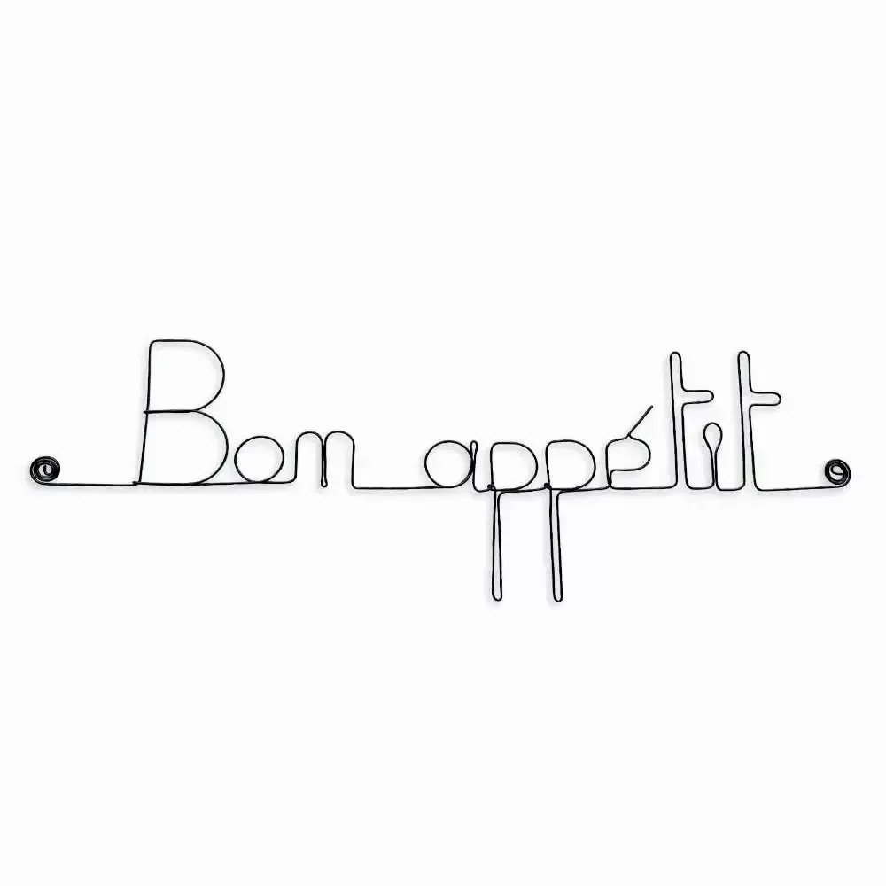 Other wall decoration - Metal Kitchen Decor "Bon appétit" - BIJOUX DE MUR
