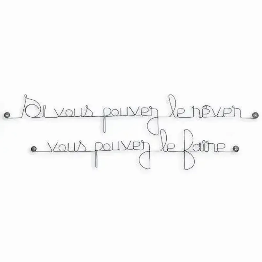 Autres décorations murales - Déco Métal Murale - Rêves et Espoir - BIJOUX DE MUR