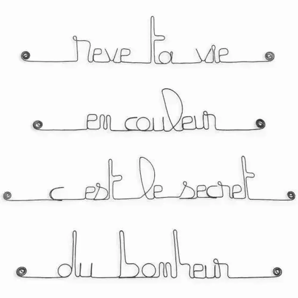 Other wall decoration - Metal Decor - Dream and Happiness - BIJOUX DE MUR