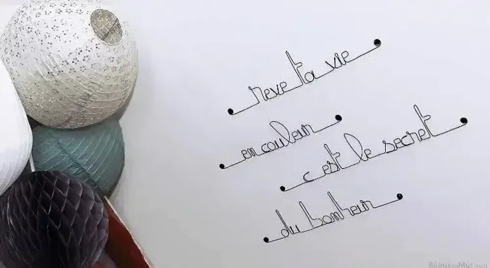 Other wall decoration - Metal Decor - Dream and Happiness - BIJOUX DE MUR