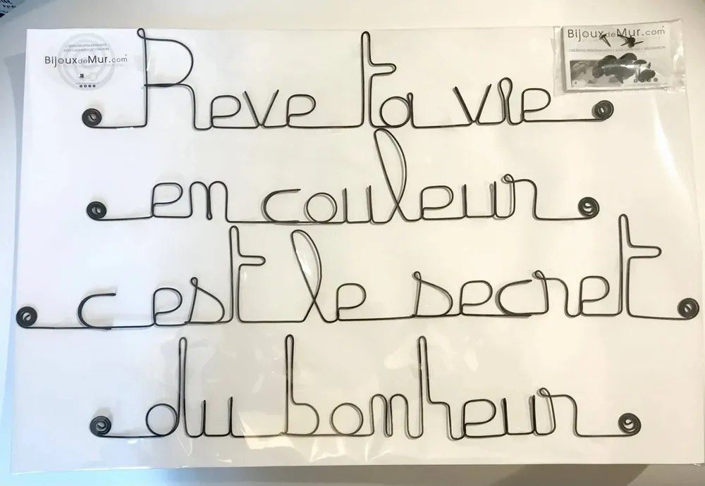 Other wall decoration - Metal Decor - Dream and Happiness - BIJOUX DE MUR