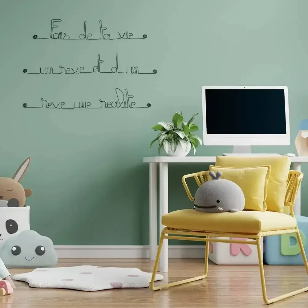 Other wall decoration - Bedroom Wall Decor - Quote "Make your life a dream,..." - BIJOUX DE MUR