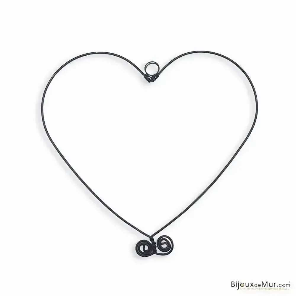 Other wall decoration - Wire wall decoration "Medium Heart" - approximately 15 x 15 - BIJOUX DE MUR