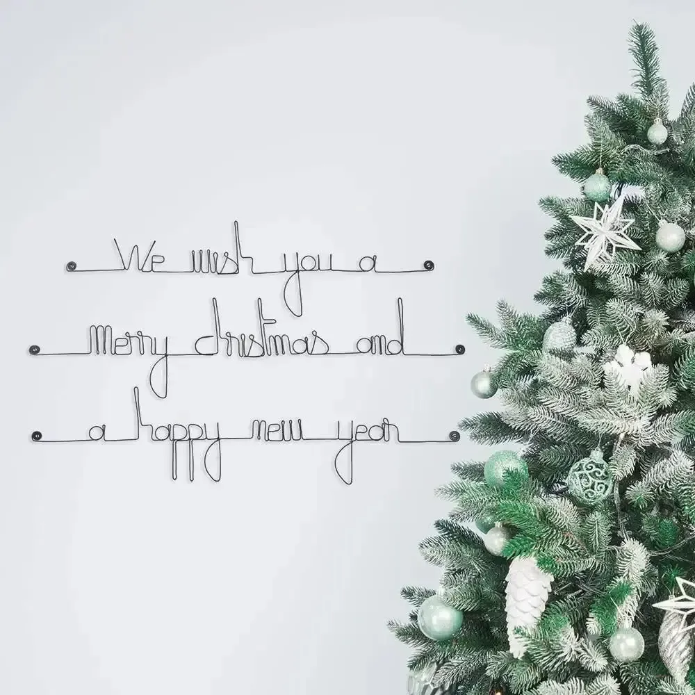 Other wall decoration - Metal Christmas Decoration - Merry Christmas Wall Quote - BIJOUX DE MUR