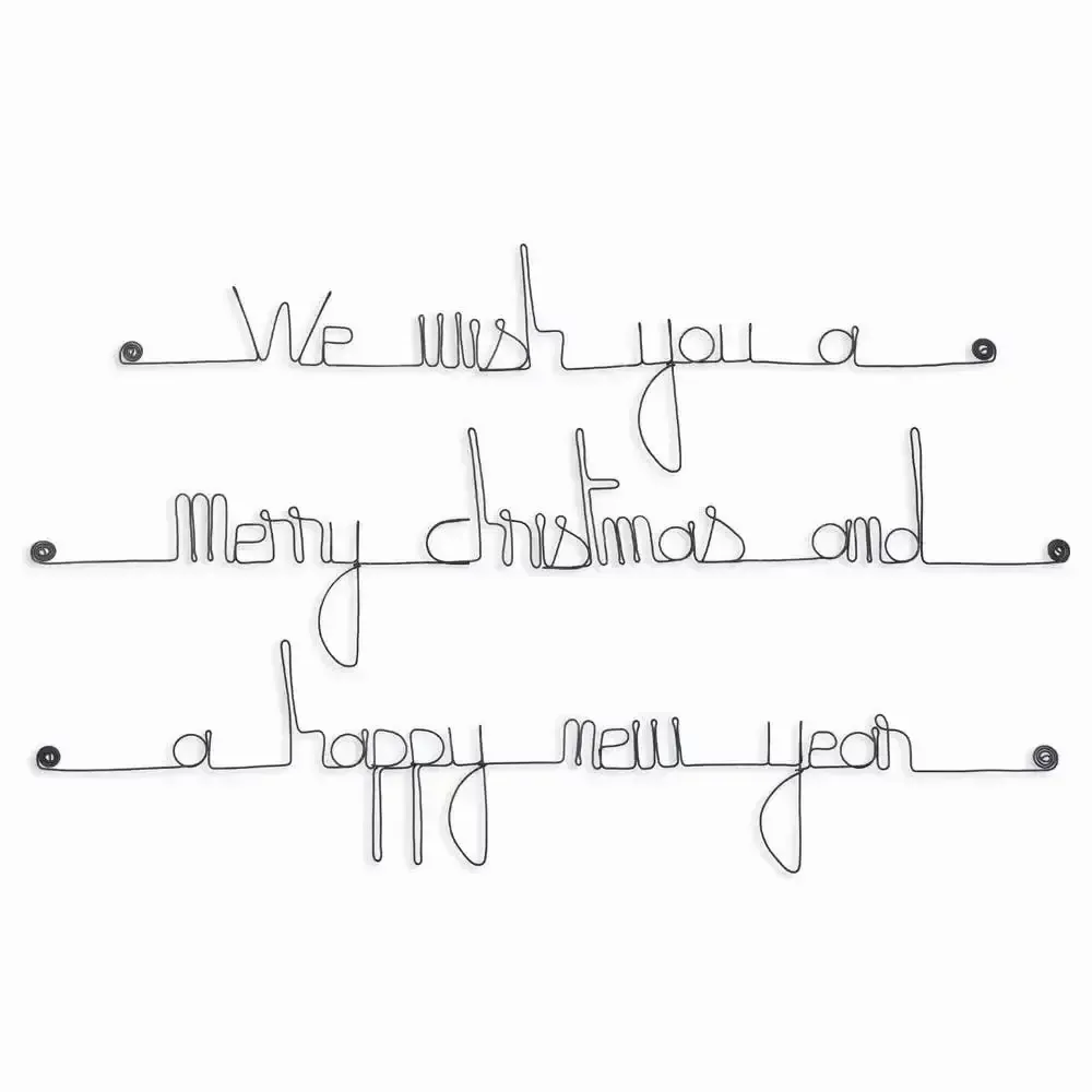 Other wall decoration - Metal Christmas Decoration - Merry Christmas Wall Quote - BIJOUX DE MUR