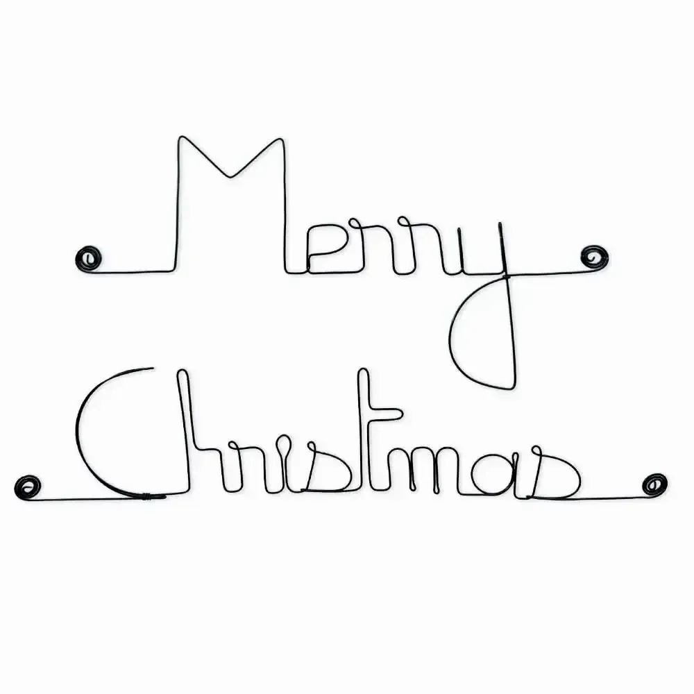 Other wall decoration - Christmas wire decoration: "Merry Christmas" - BIJOUX DE MUR
