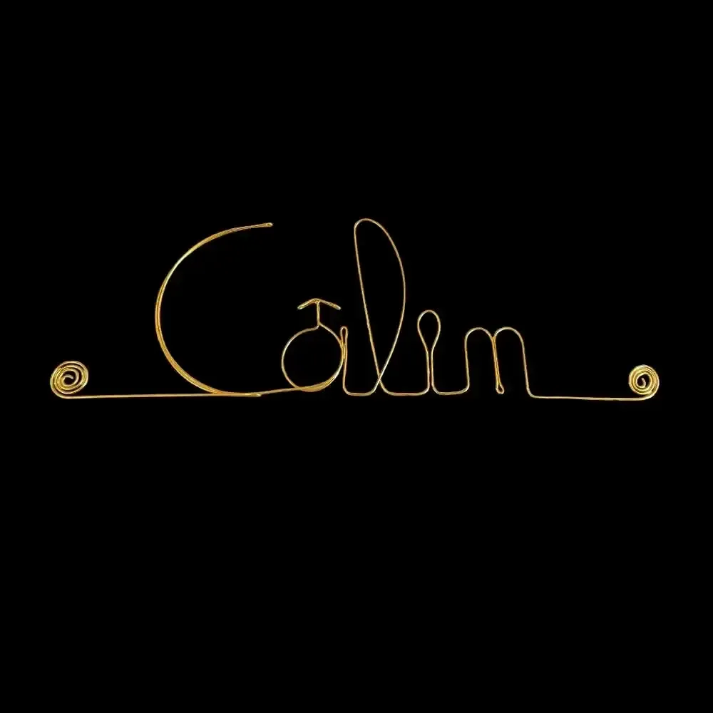 Other wall decoration - Wall decoration to pin - Small word in brass wire - BIJOUX DE MUR