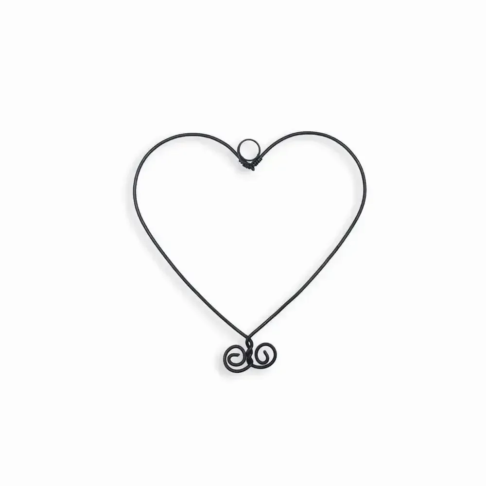 Autres décorations murales - Décoration murale en fil de fer " Trio Coeurs Panachés " - BIJOUX DE MUR