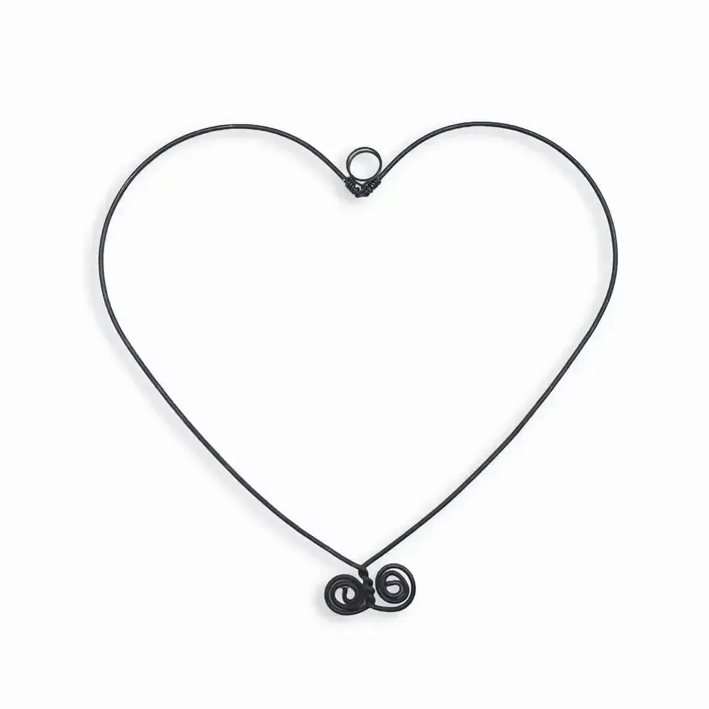 Autres décorations murales - Décoration murale en fil de fer " Trio Coeurs Panachés " - BIJOUX DE MUR