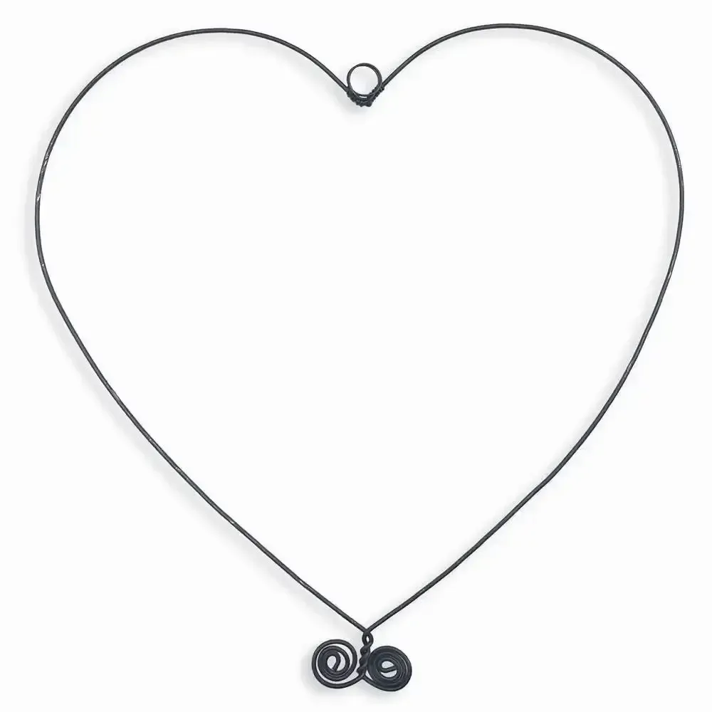 Autres décorations murales - Décoration murale en fil de fer " Trio Coeurs Panachés " - BIJOUX DE MUR