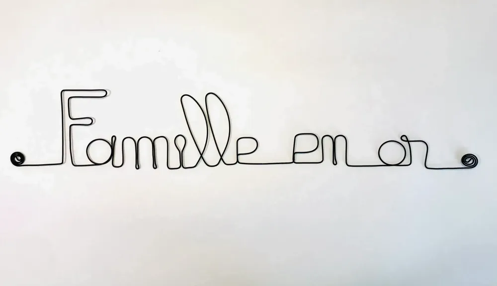 Other wall decoration - Golden Family Wire Wall Decoration - pinnable - BIJOUX DE MUR