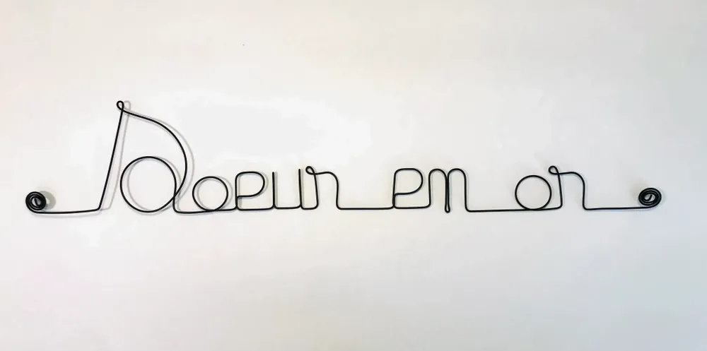 Other wall decoration - Golden Sister Wire Wall Decoration - BIJOUX DE MUR