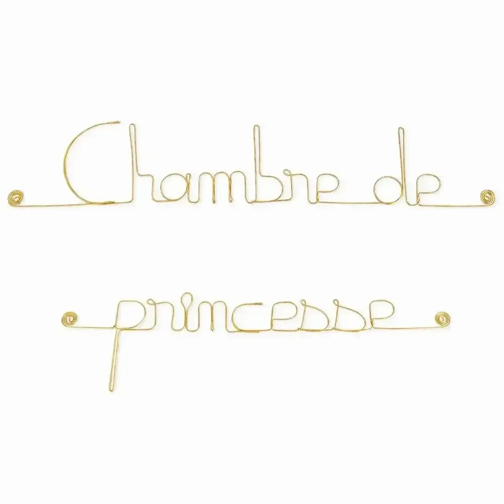 Autres décorations murales - Décoration Murale en Laiton Doré : " Chambre de princesse " - BIJOUX DE MUR