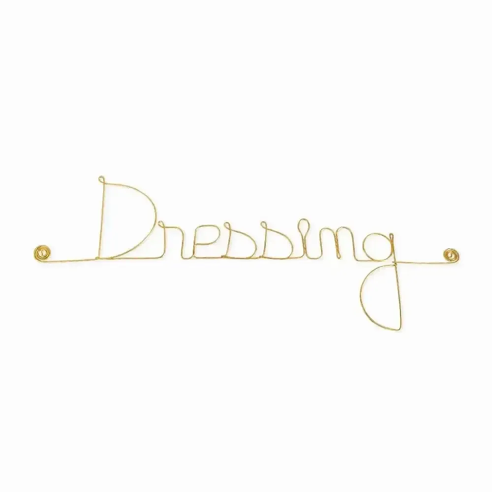 Other wall decoration - Gold Brass Wall Decor - "Dressing Room" Door Sign - BIJOUX DE MUR