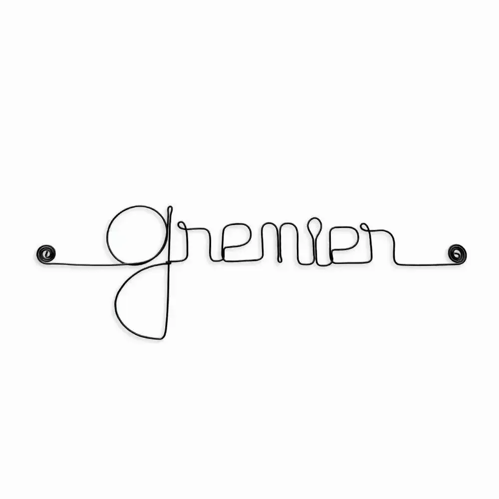 Autres décorations murales - Écriture en fil de fer " Grenier " - BIJOUX DE MUR