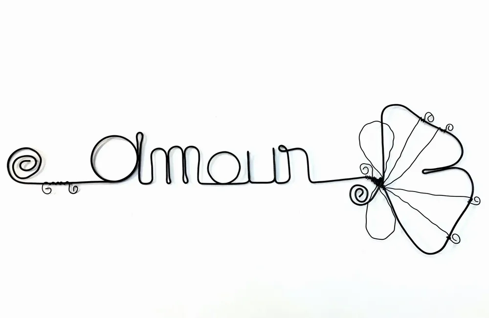 Other wall decoration - Grandfathers' Day "Daddy I love you" - in Wire - BIJOUX DE MUR